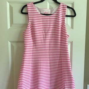 Lilly Pulitzer pink & white cutout dress